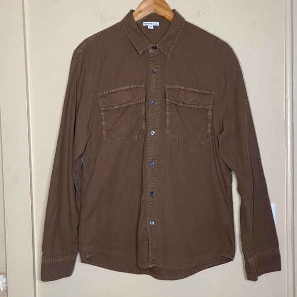 James Perse Brown Button-Up Shirt - Picture 1 of 10